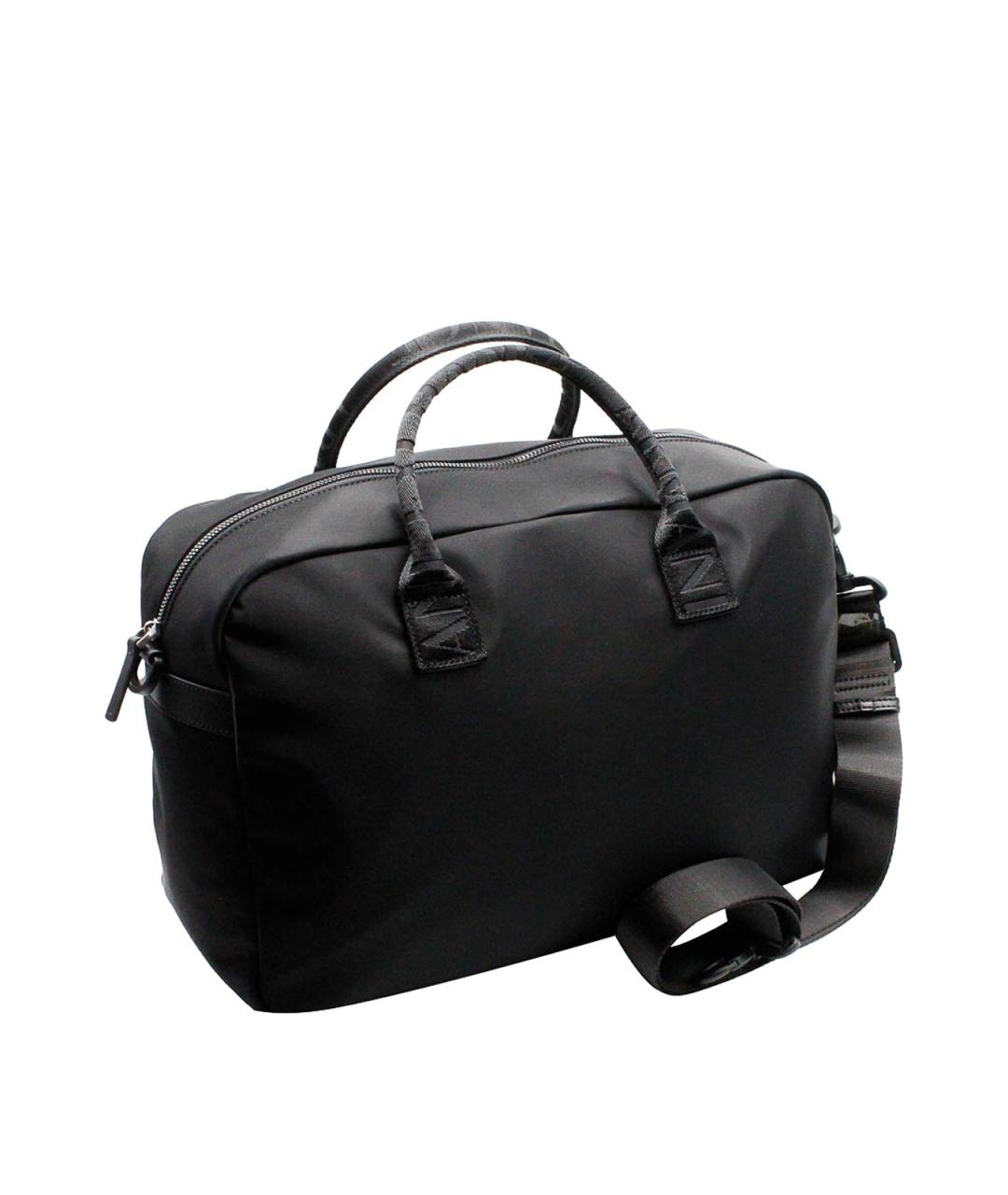 ARMANI EXCHANGE Черная синтетическая сумка на плечо, фото 2