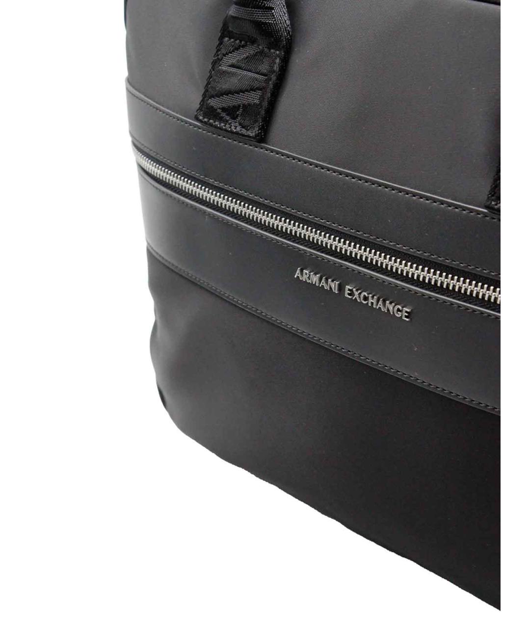 ARMANI EXCHANGE Черная синтетическая сумка на плечо, фото 4