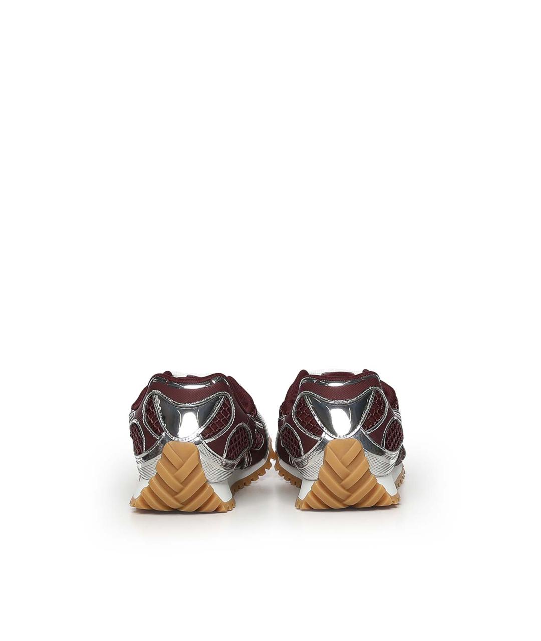 BOTTEGA VENETA Красные резиновые низкие кроссовки / кеды, фото 2