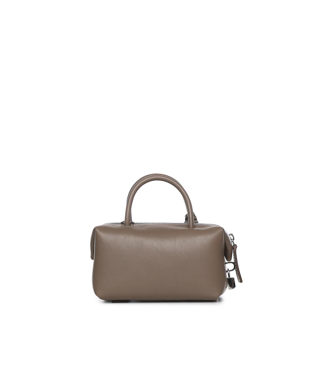 MAX MARA Бежевая кожаная сумка тоут, фото 2