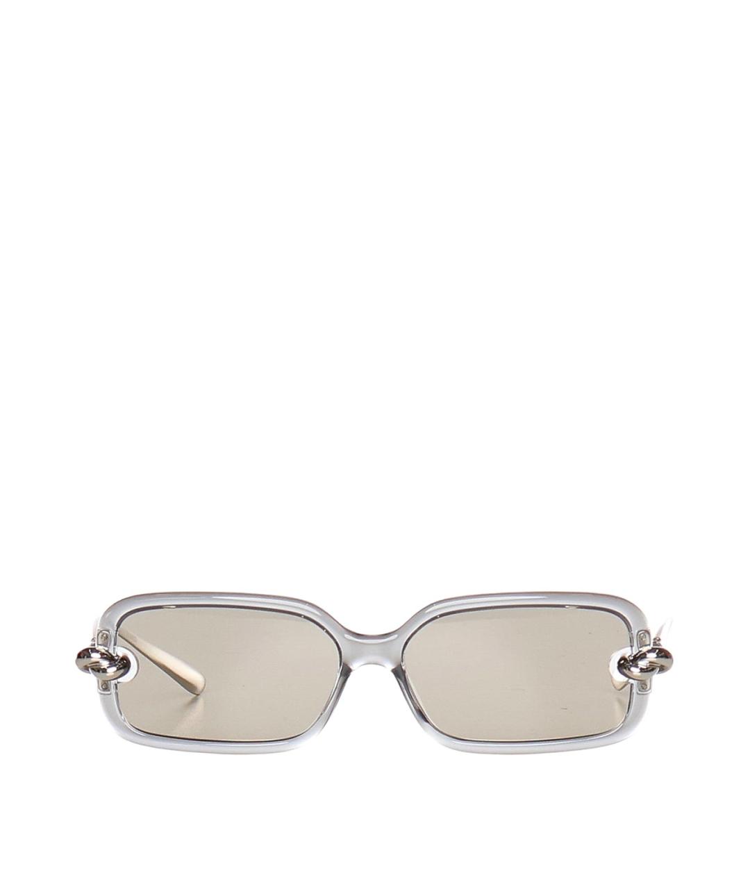 BOTTEGA VENETA Серые металлические солнцезащитные очки, фото 1