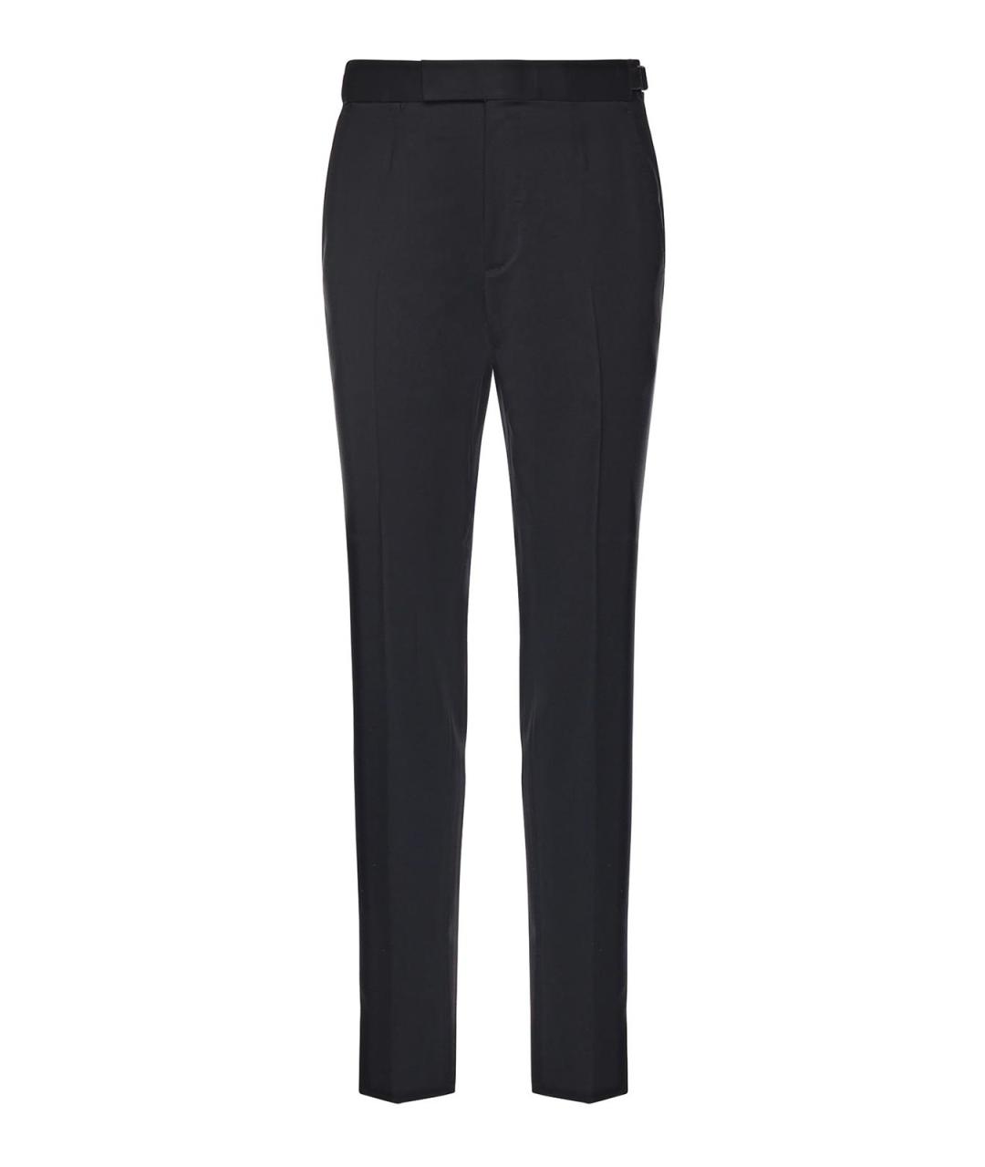 ZEGNA Черные шерстяные классические брюки, фото 1