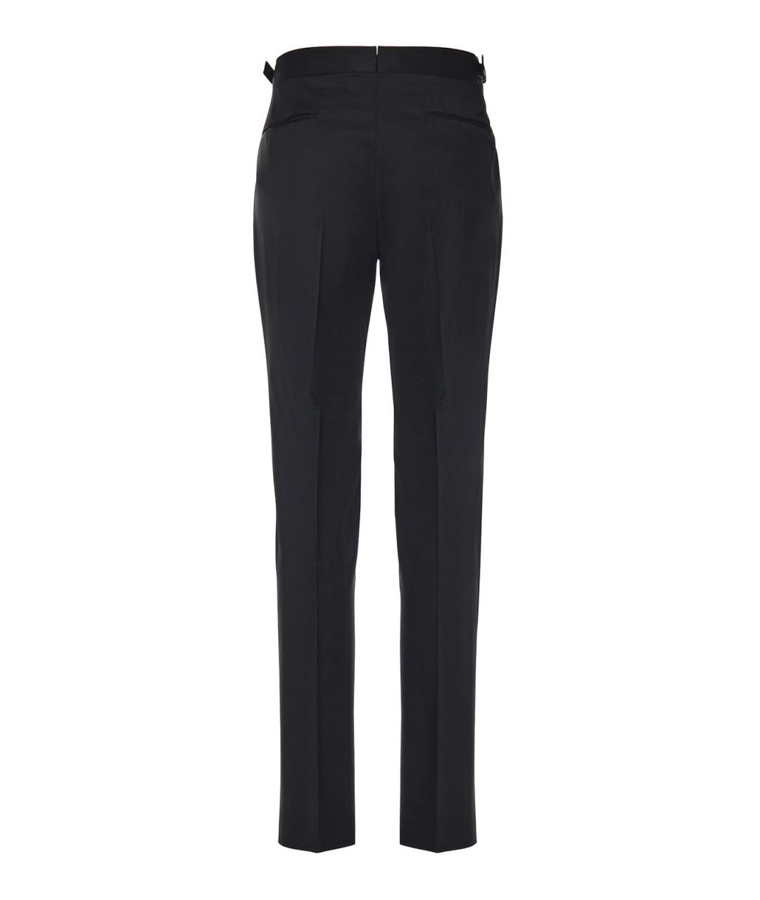 ZEGNA Черные шерстяные классические брюки, фото 2