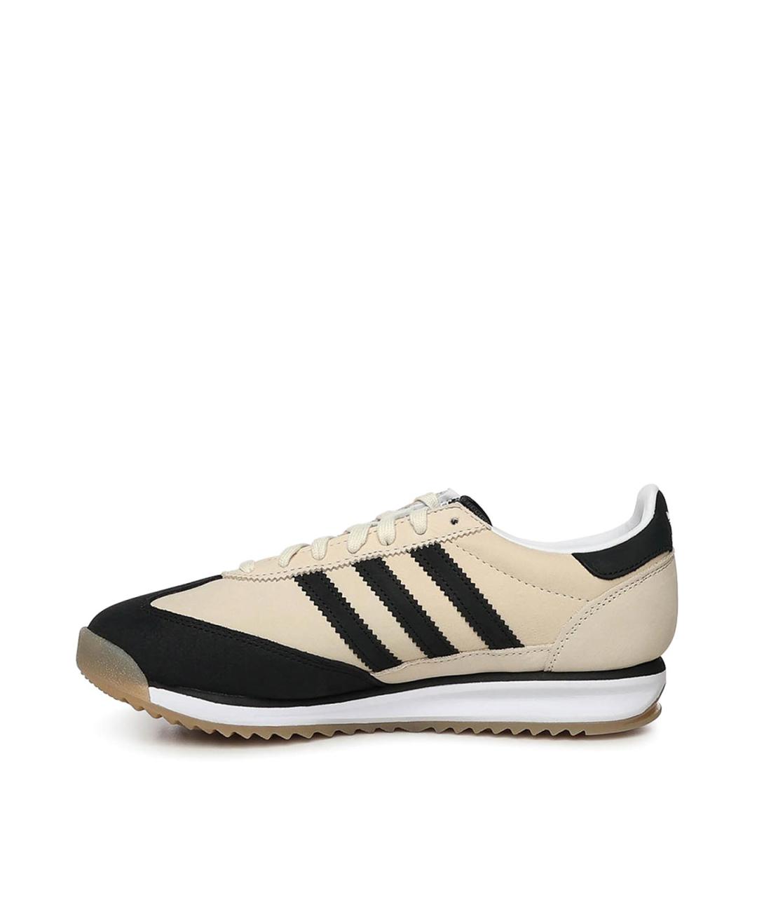 ADIDAS Бежевые кожаные низкие кроссовки / кеды, фото 3