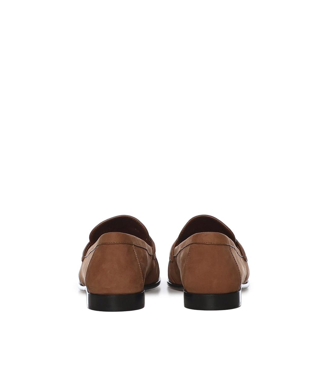 FENDI Коричневые кожаные лоферы, фото 2