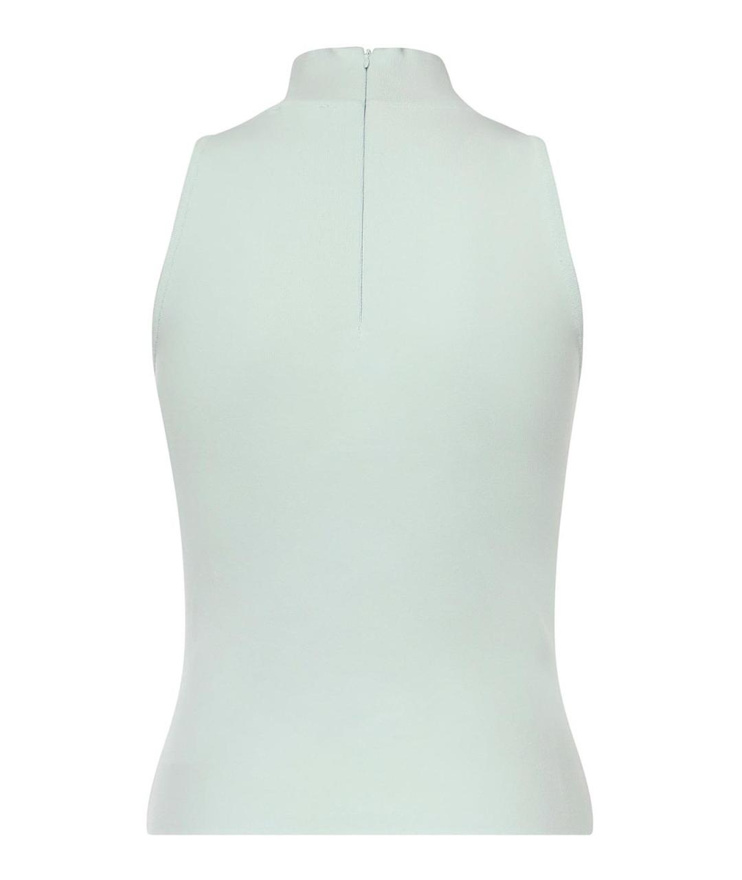 COURREGES Салатовая вискозная майка, фото 2