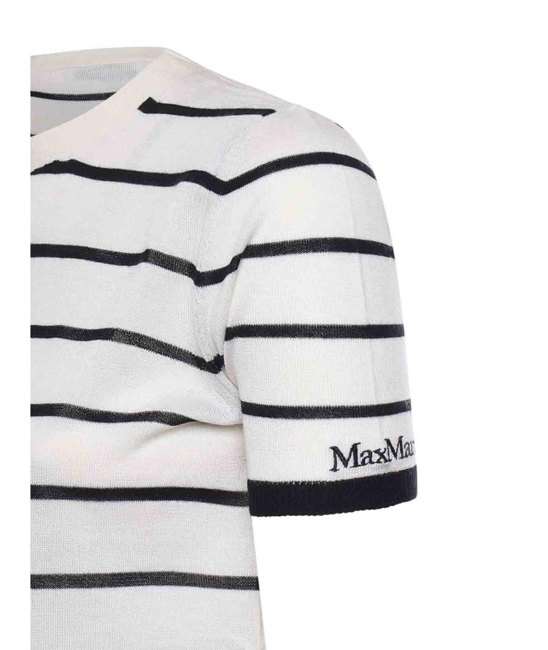 MAX MARA Белый кашемировый джемпер / свитер, фото 3