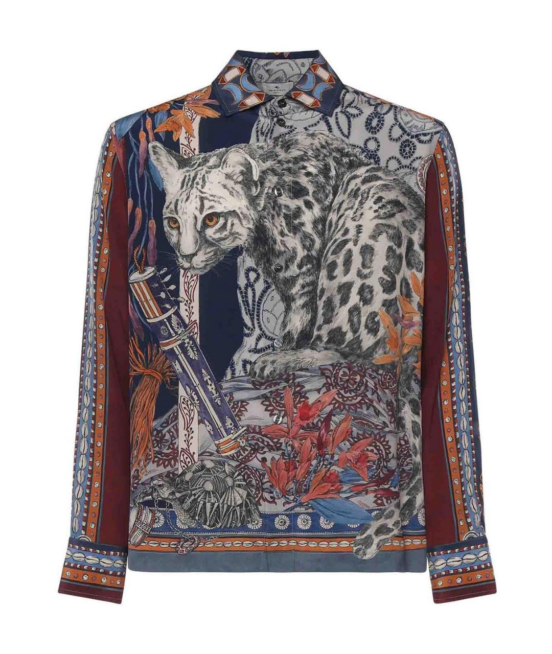 ETRO Мульти шелковая кэжуал рубашка, фото 1
