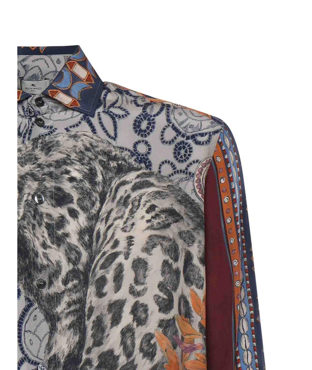 ETRO Мульти шелковая кэжуал рубашка, фото 3