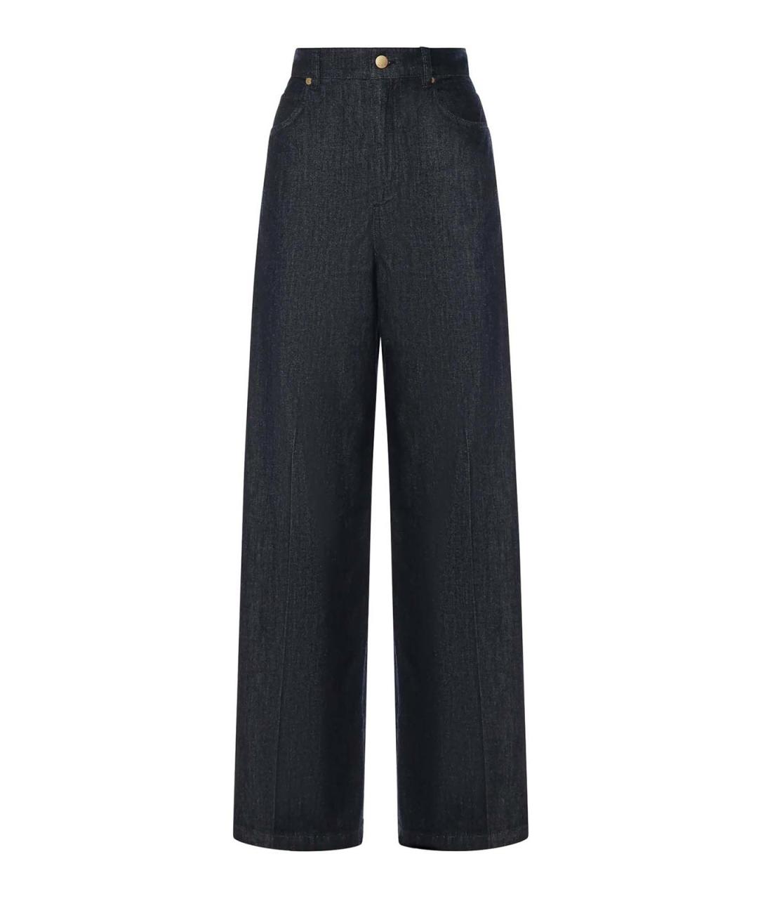 'S MAX MARA Синие хлопковые прямые джинсы, фото 1