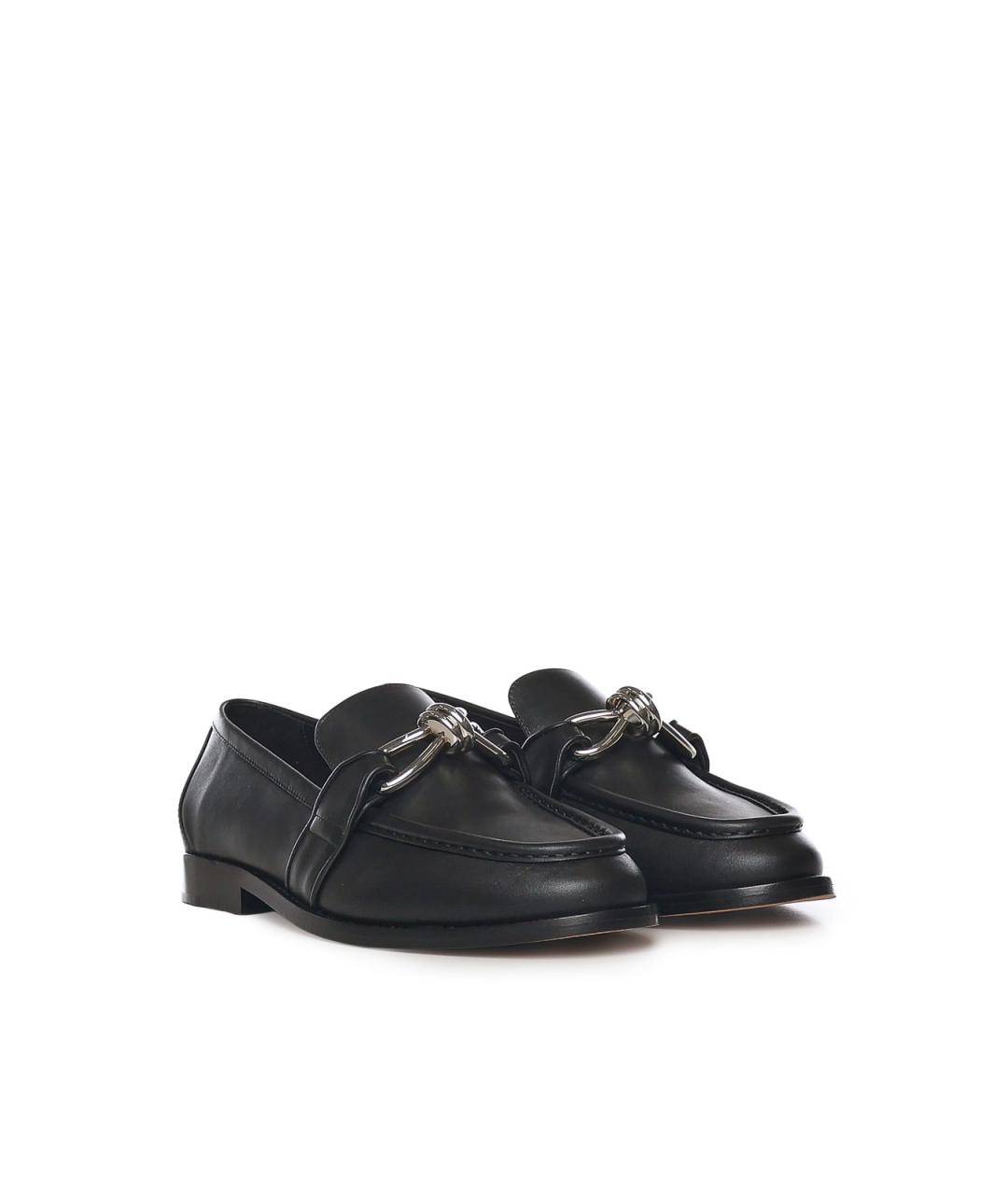 BOTTEGA VENETA Черные кожаные лоферы, фото 4