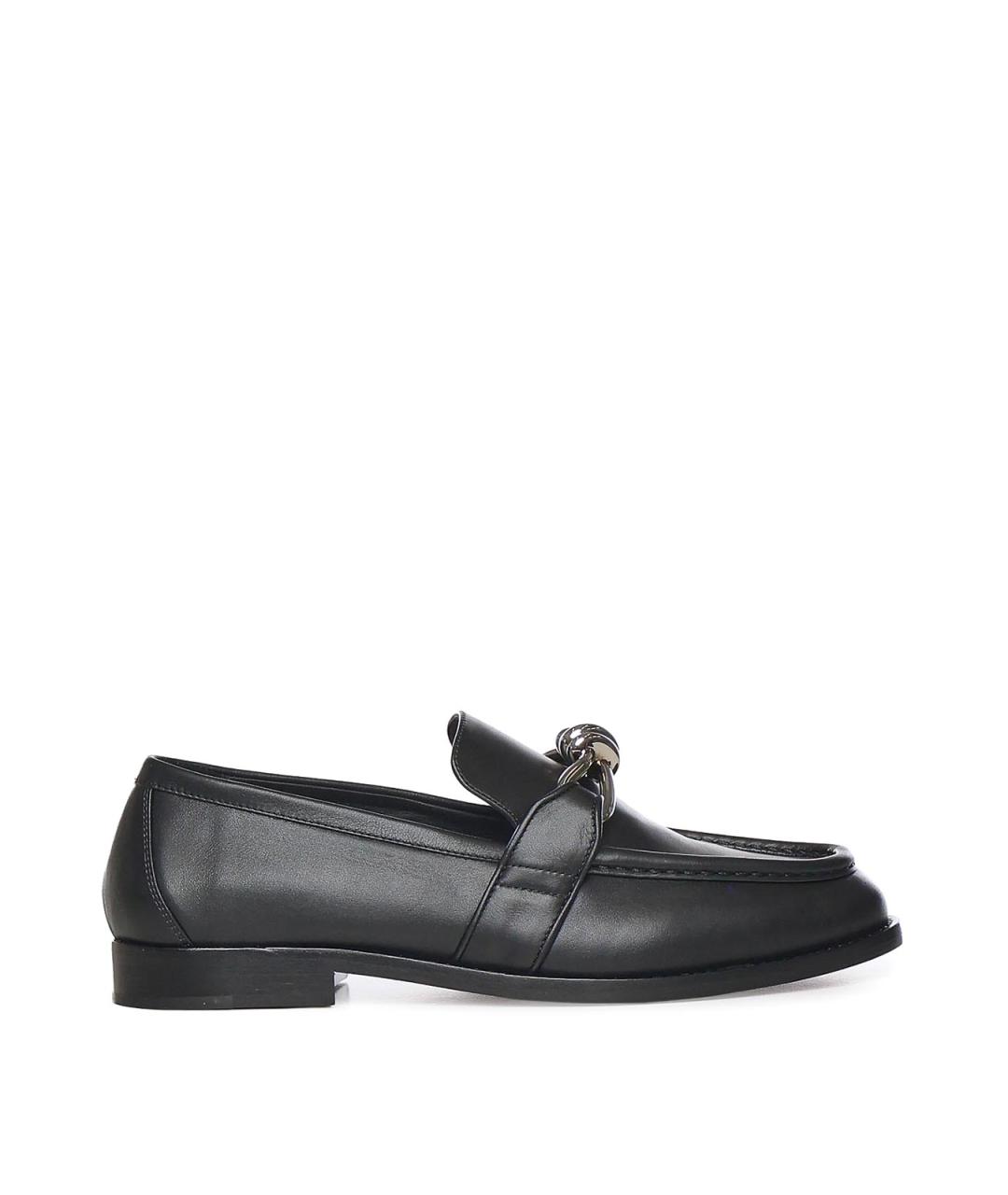 BOTTEGA VENETA Черные кожаные лоферы, фото 1