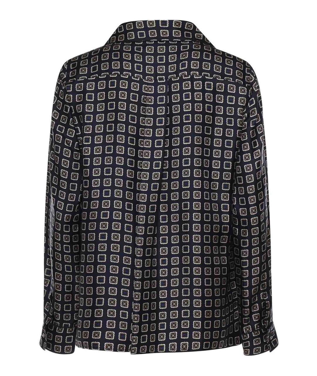 MAX MARA Синяя шелковая рубашка, фото 2