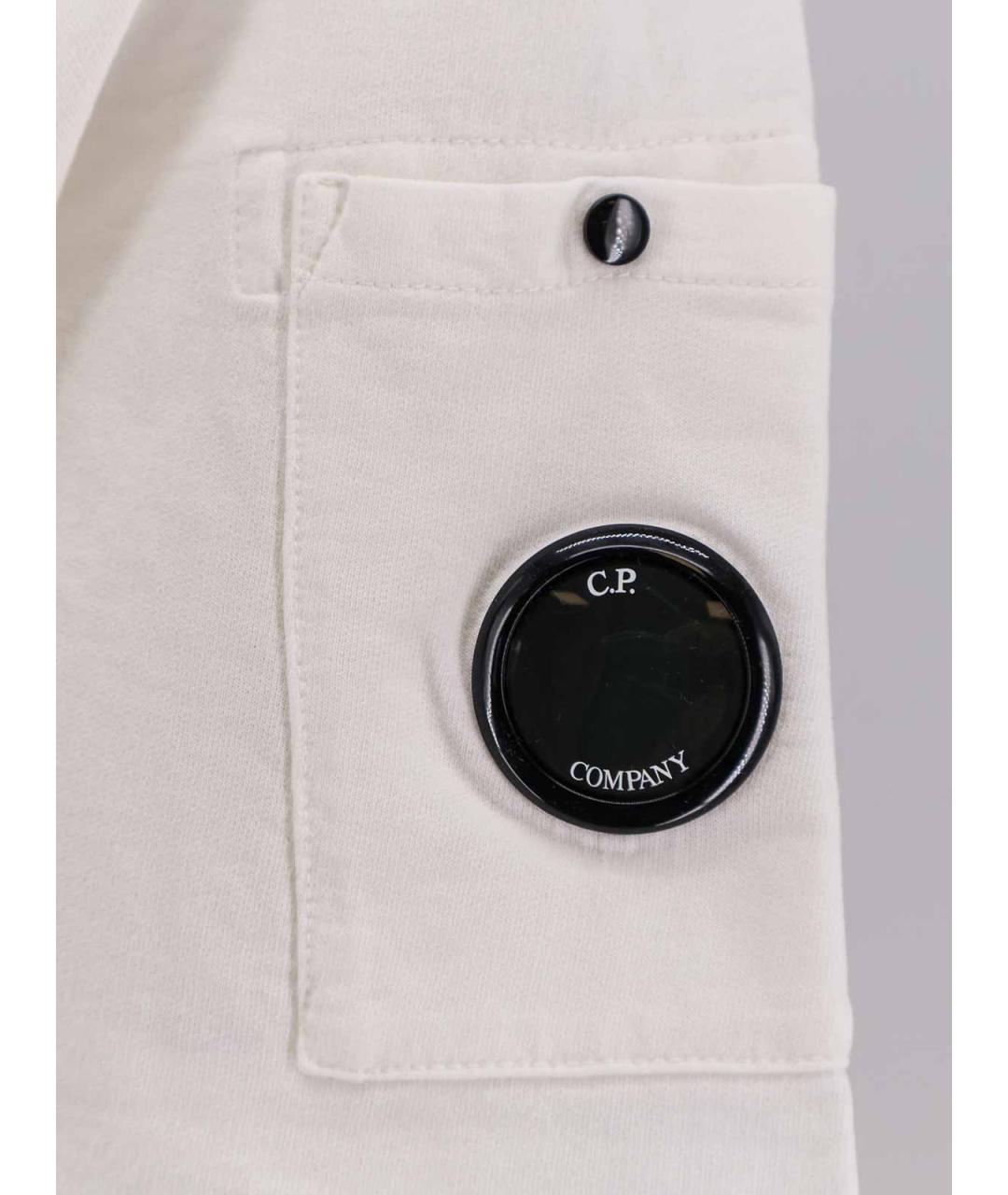CP COMPANY Белая хлопковая футболка, фото 3