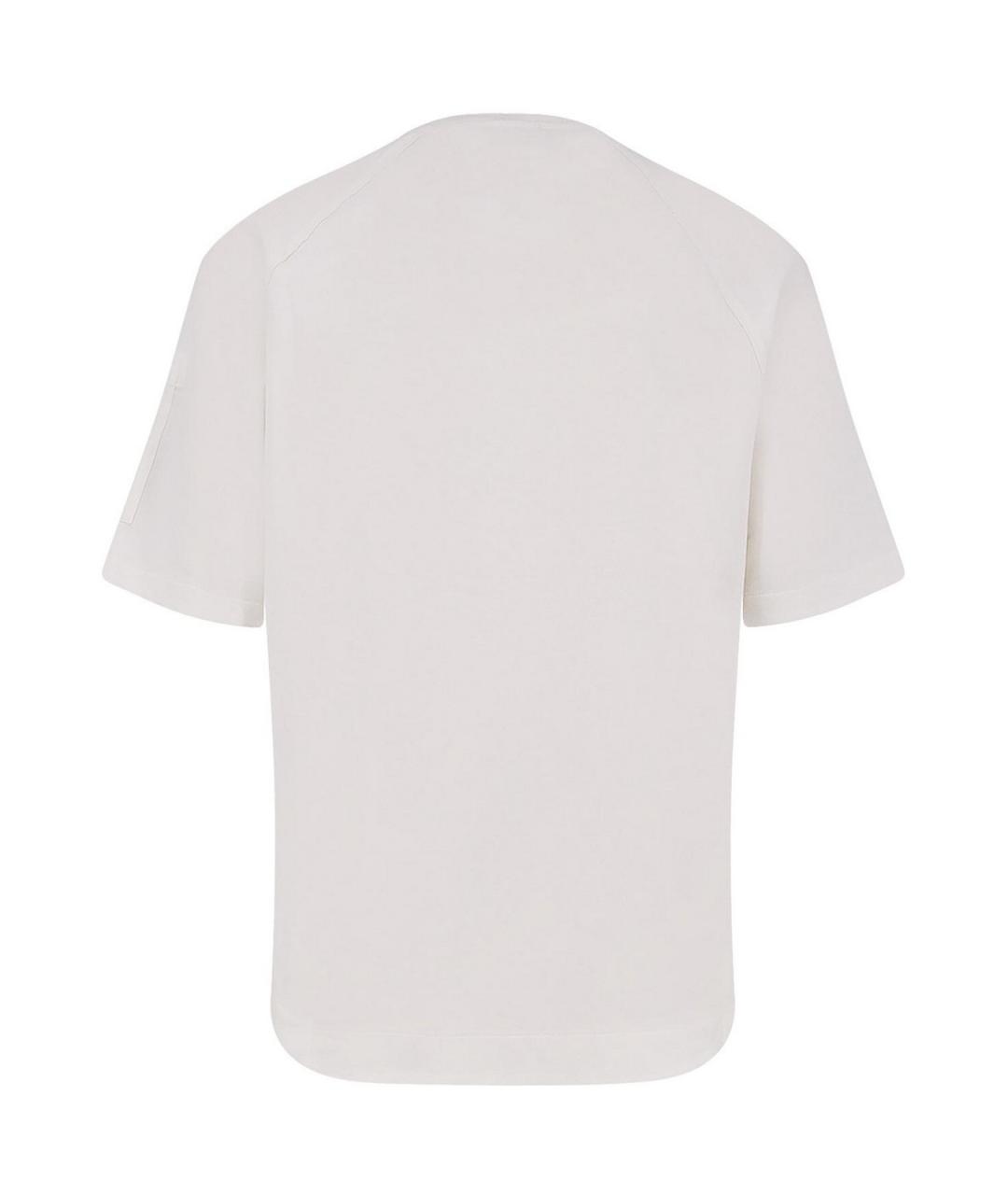 CP COMPANY Белая хлопковая футболка, фото 2