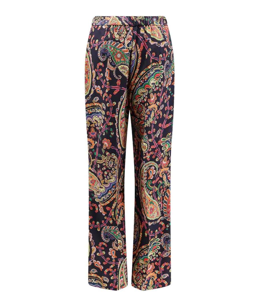 ETRO Мульти полиэстеровые брюки широкие, фото 2