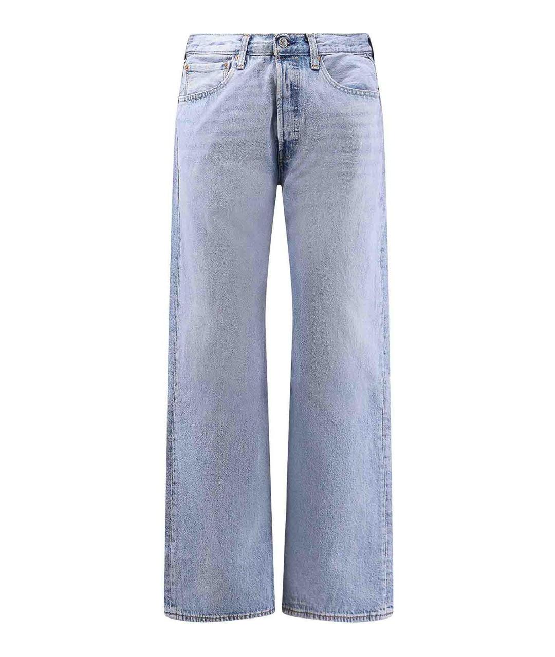 LEVI'S Синие хлопковые прямые джинсы, фото 1