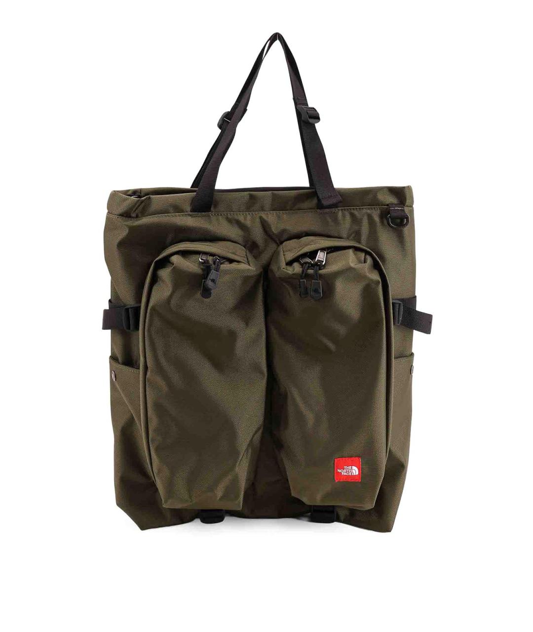 THE NORTH FACE Хаки тканевая сумка тоут, фото 1