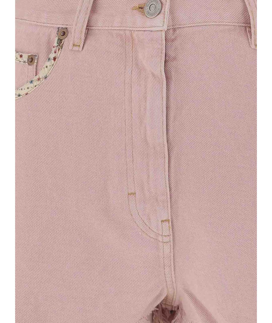 VALENTINO Розовые хлопковые шорты, фото 3