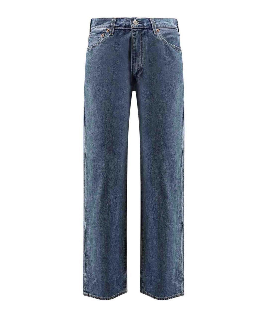 LEVI'S Синие хлопковые прямые джинсы, фото 1