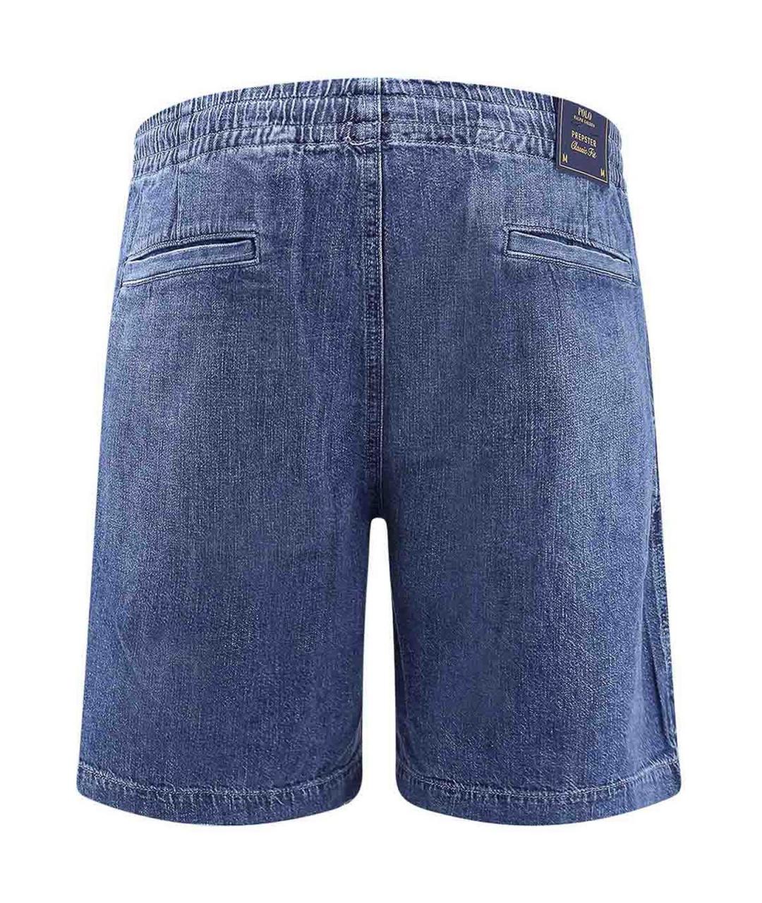 POLO RALPH LAUREN Синие хлопковые шорты, фото 2