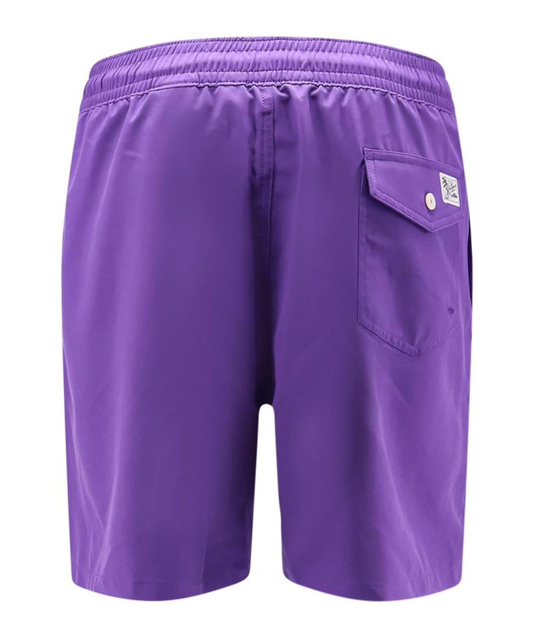 POLO RALPH LAUREN Фиолетовые полиамидовые плавки, фото 2