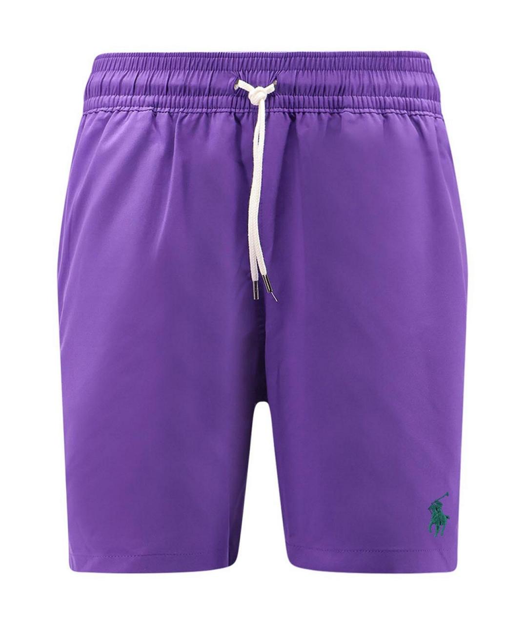 POLO RALPH LAUREN Фиолетовые полиамидовые плавки, фото 1