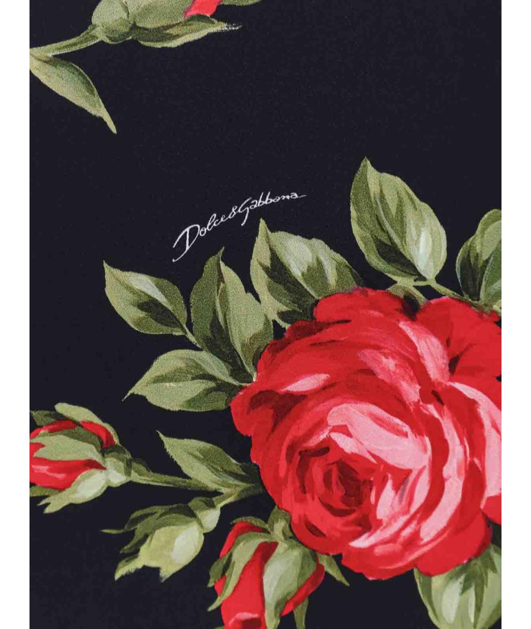 DOLCE&GABBANA Мульти вискозное повседневное платье, фото 3