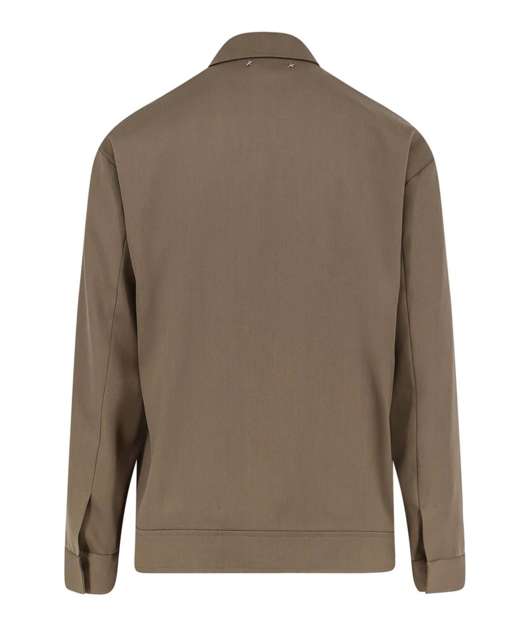 GOLDEN GOOSE DELUXE BRAND Хаки шерстяная куртка, фото 2