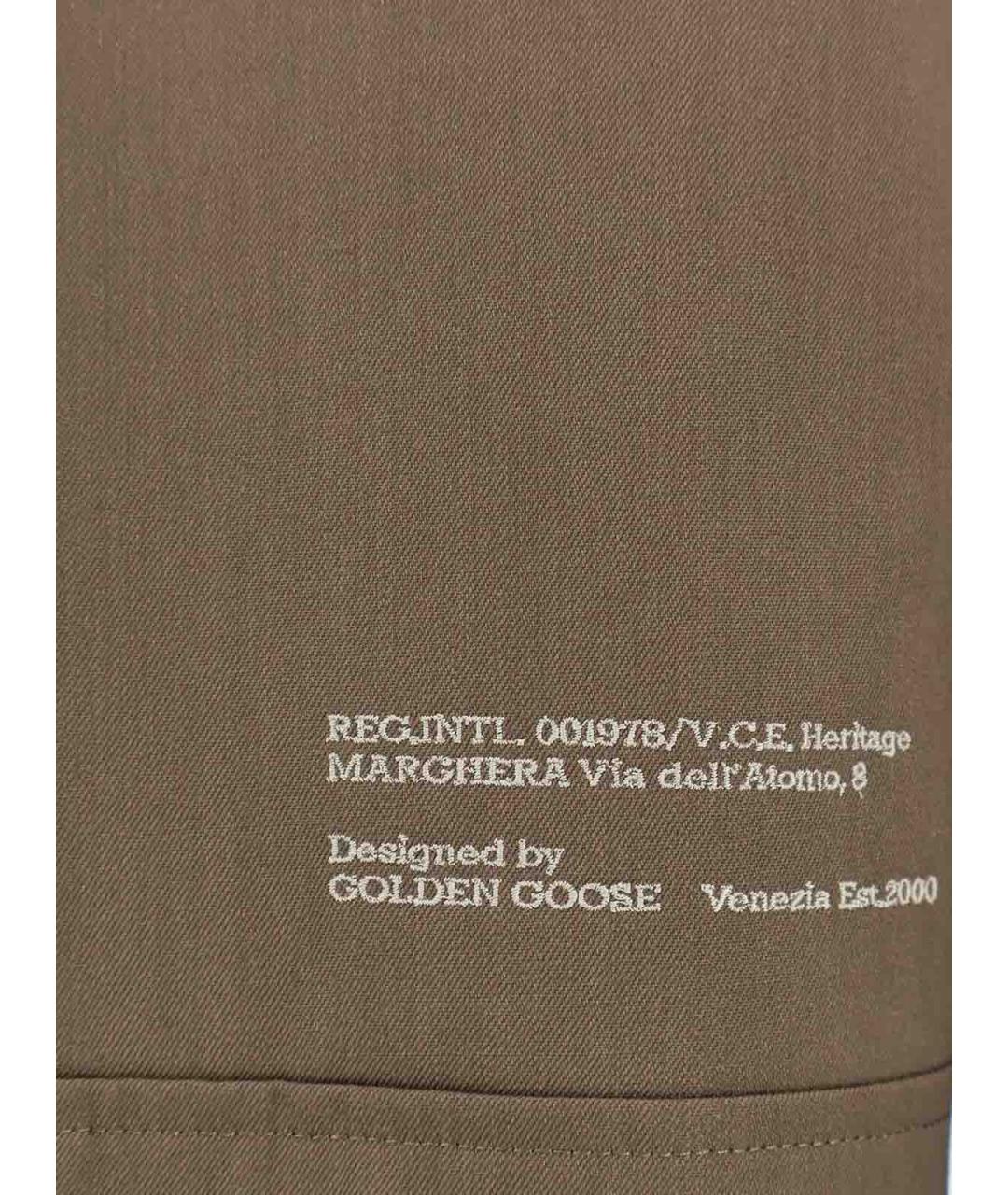 GOLDEN GOOSE DELUXE BRAND Хаки шерстяная куртка, фото 3