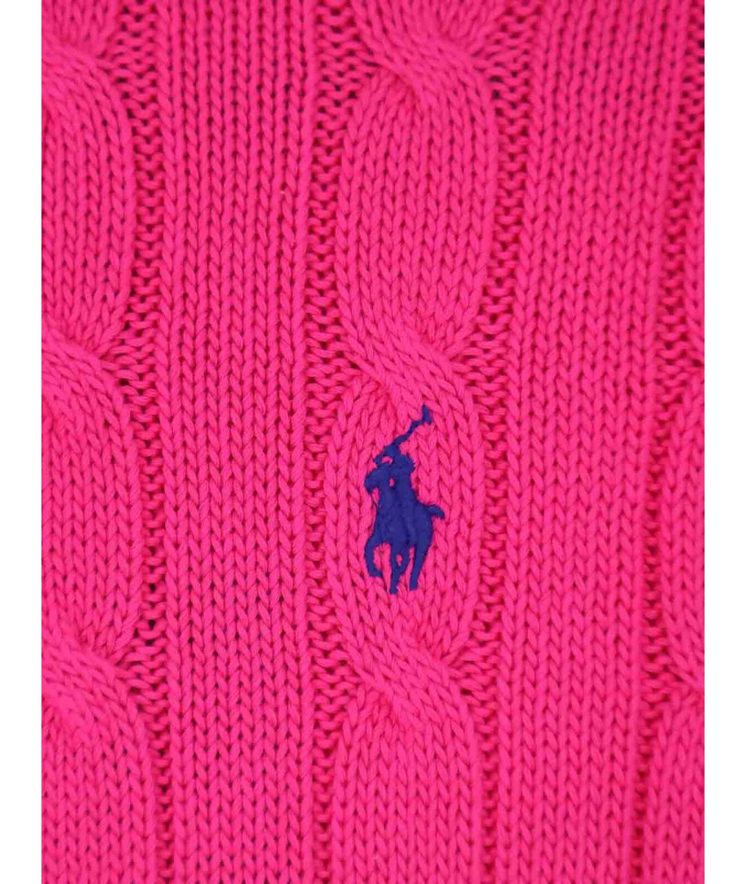 POLO RALPH LAUREN Розовый хлопковый джемпер / свитер, фото 3