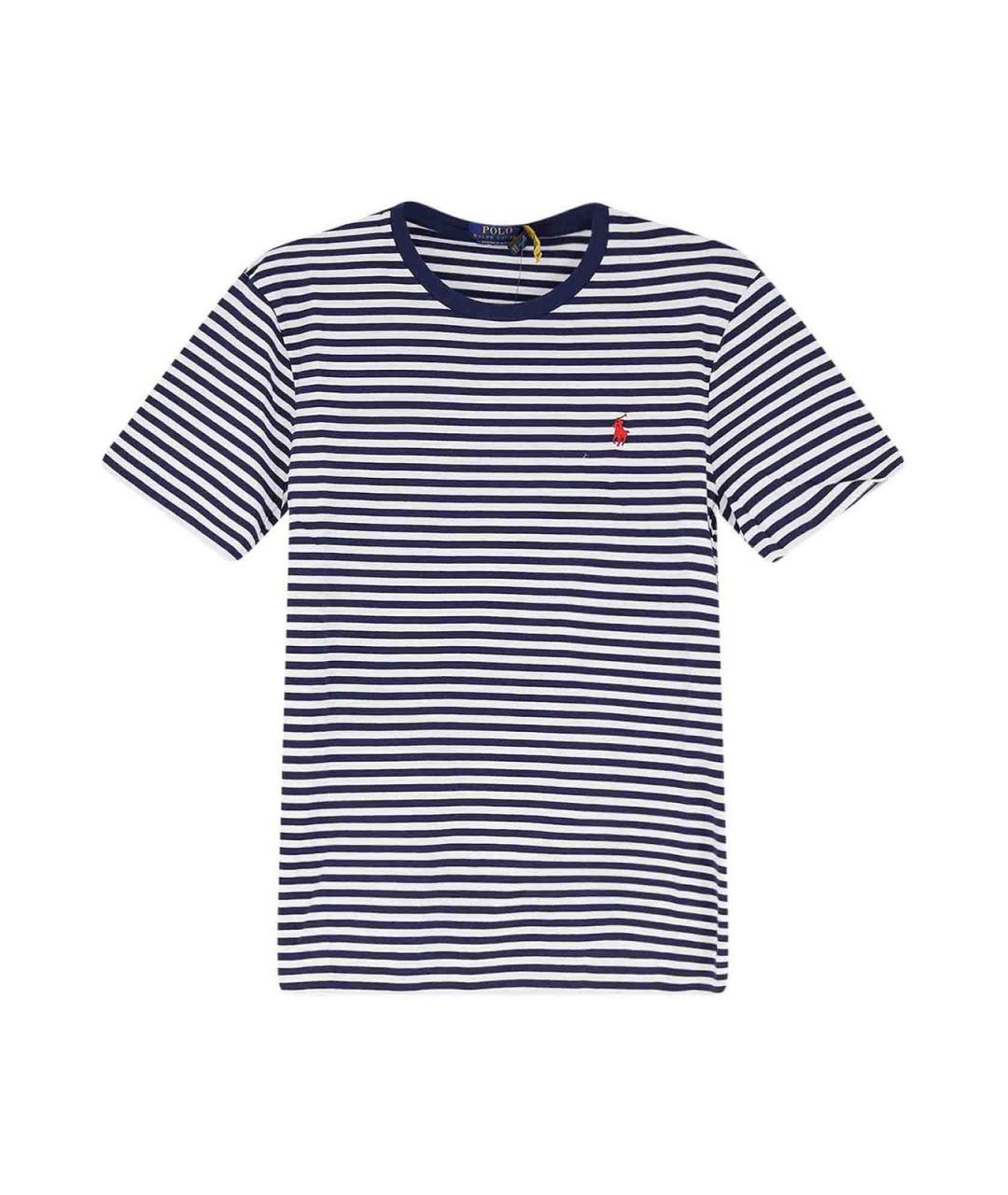 POLO RALPH LAUREN Синяя хлопковая футболка, фото 1
