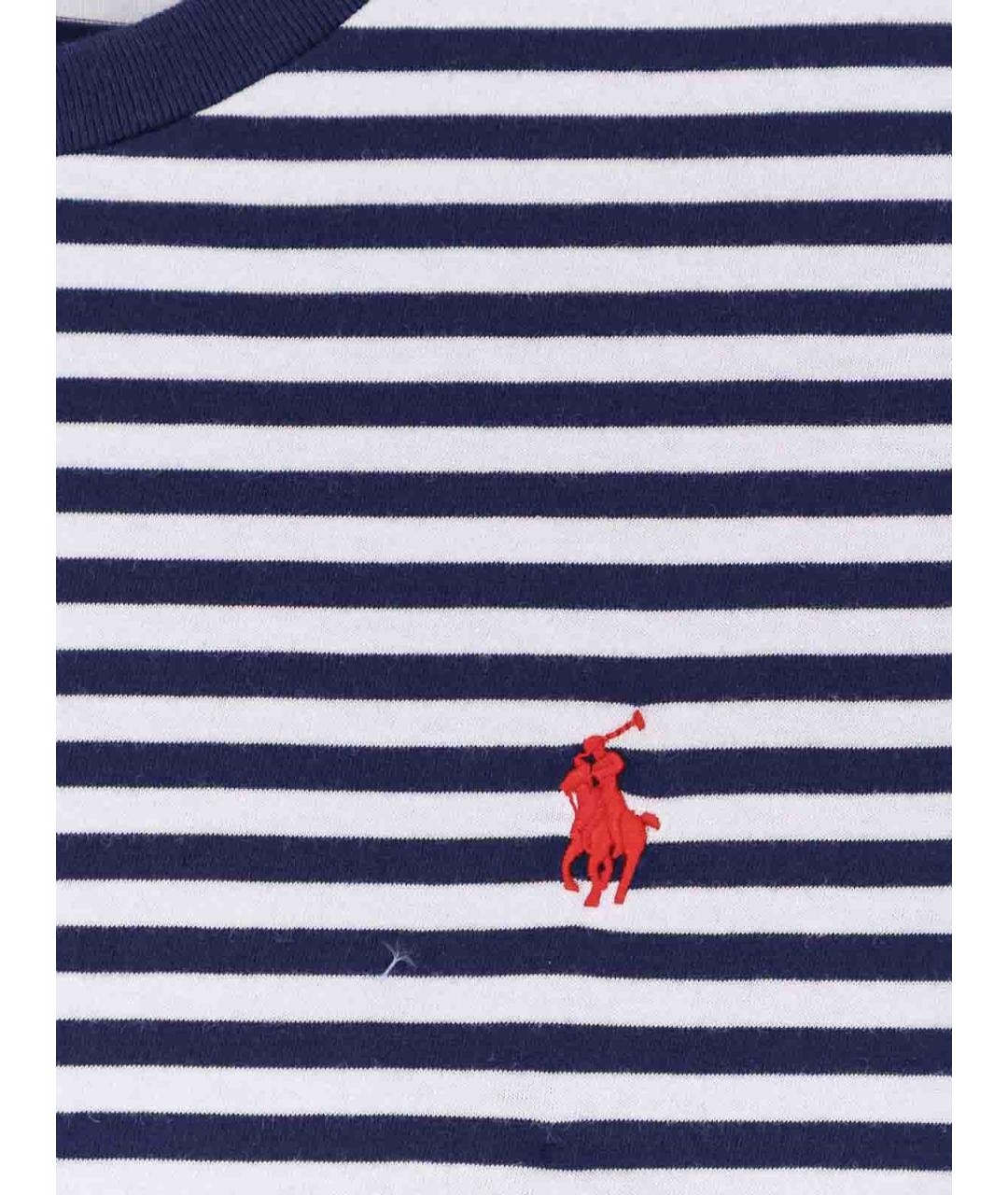 POLO RALPH LAUREN Синяя хлопковая футболка, фото 3