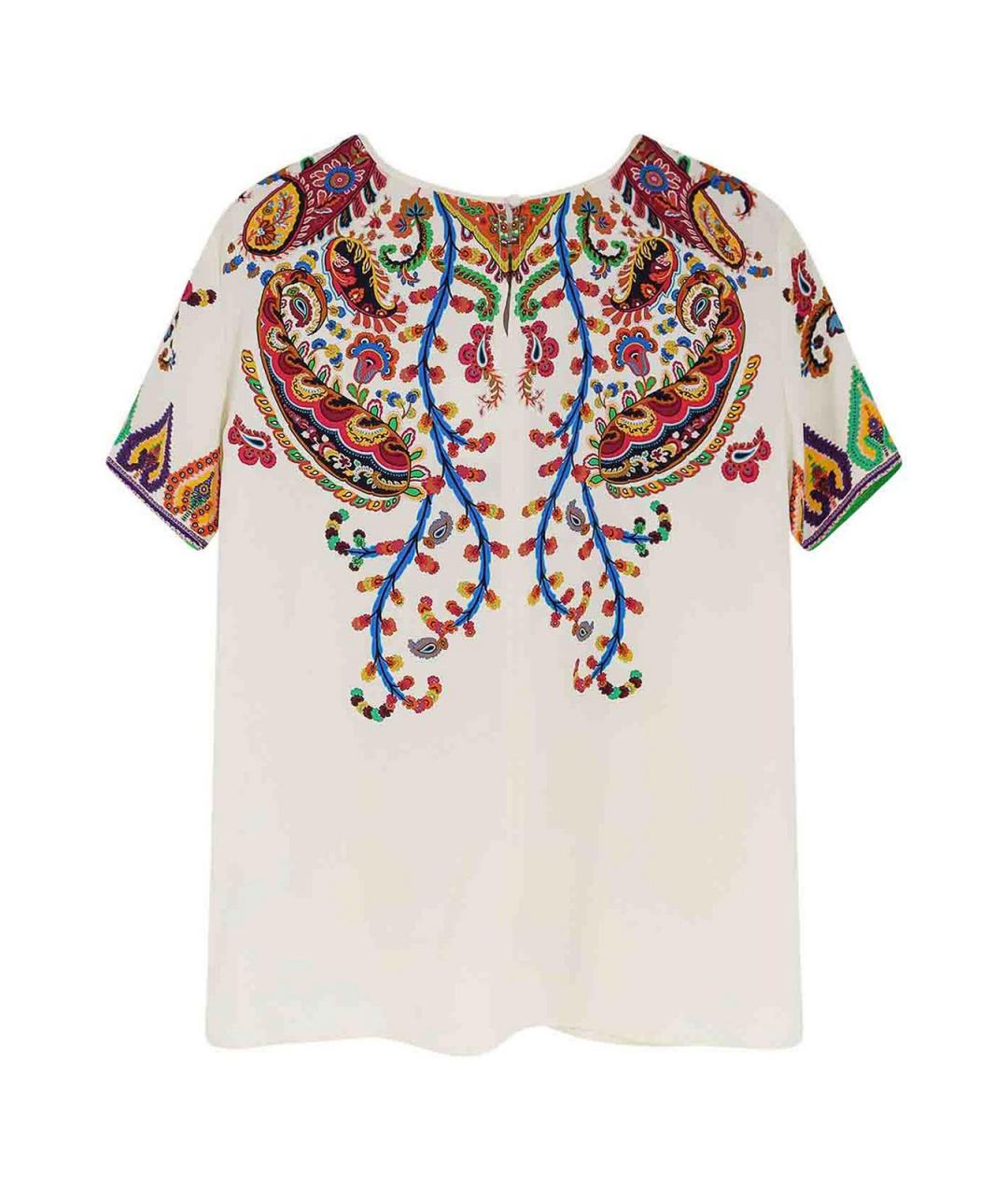 ETRO Мульти шелковая футболка, фото 2