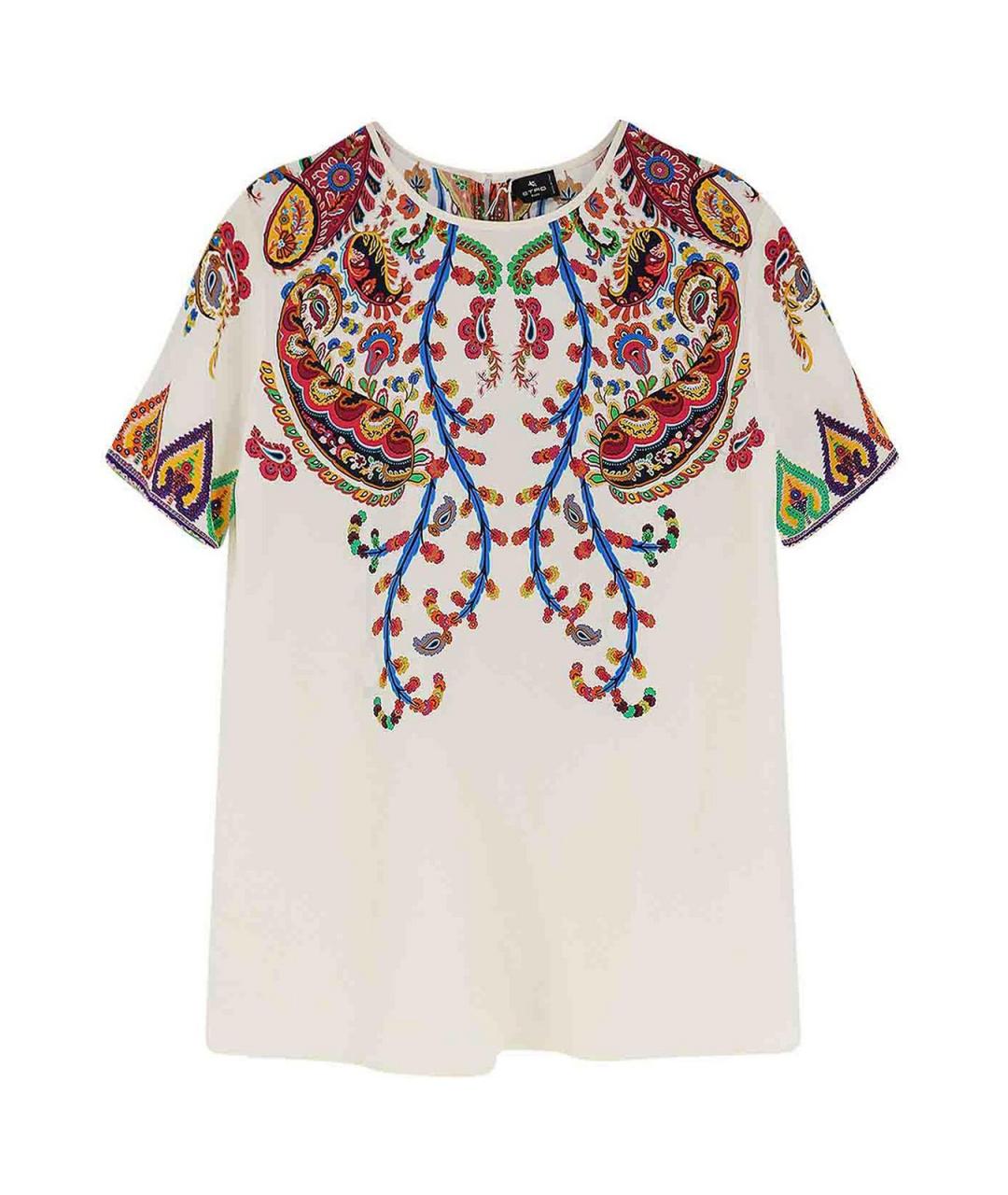 ETRO Мульти шелковая футболка, фото 1