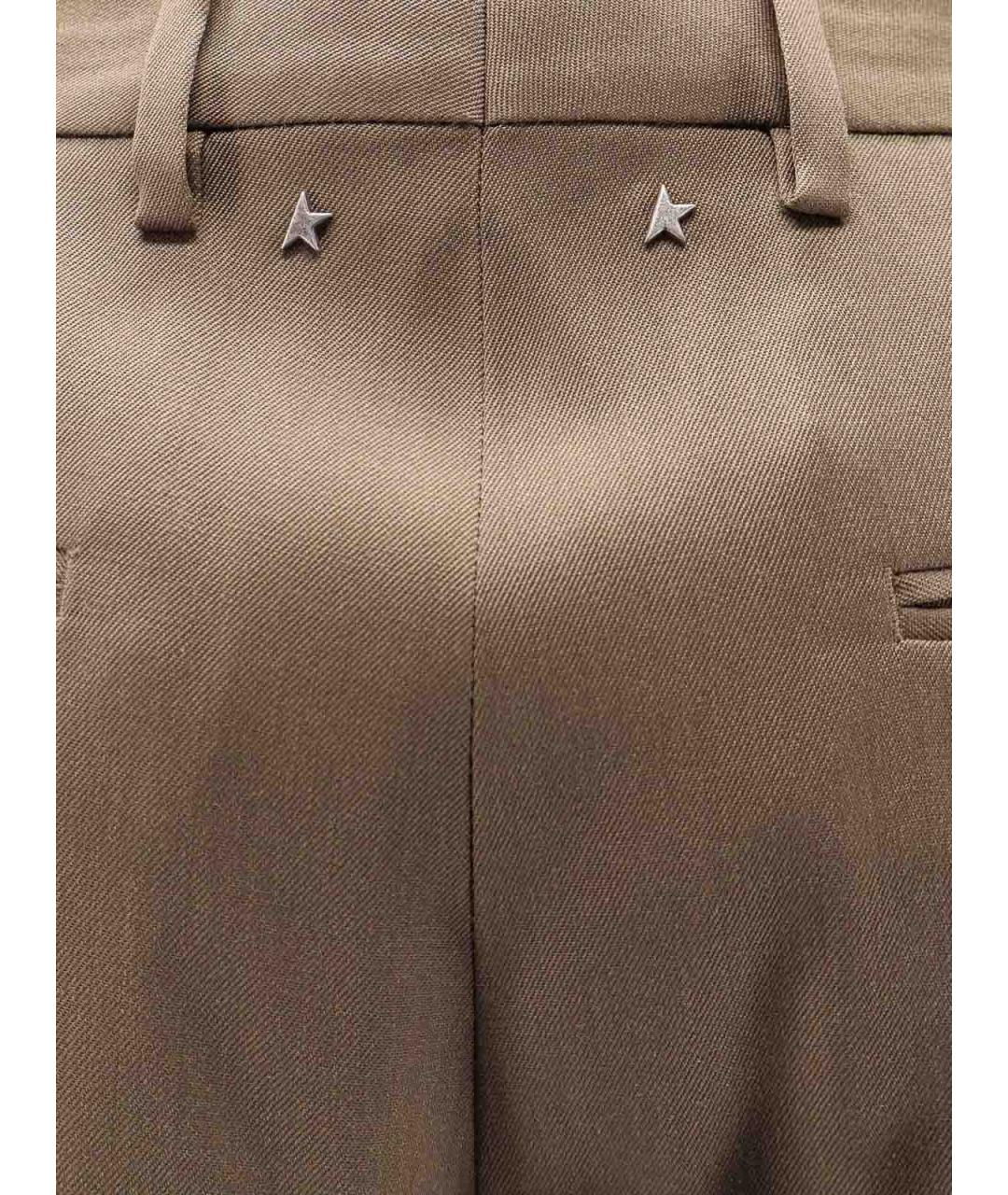 GOLDEN GOOSE DELUXE BRAND Бежевые шерстяные шорты, фото 3
