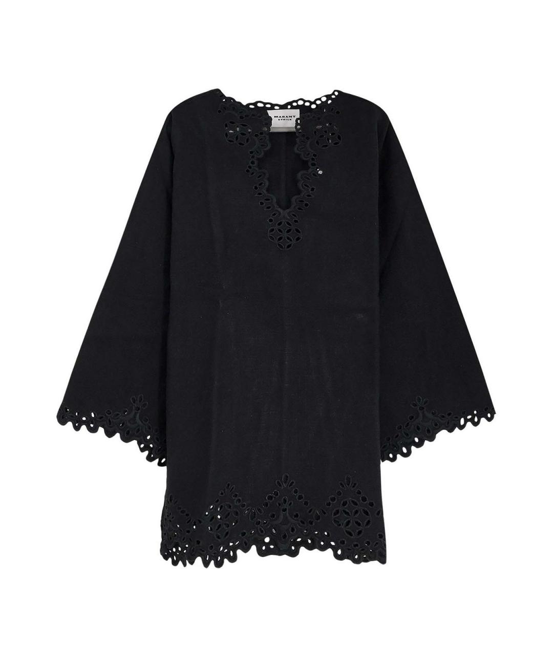 ISABEL MARANT Черное хлопковое повседневное платье, фото 1