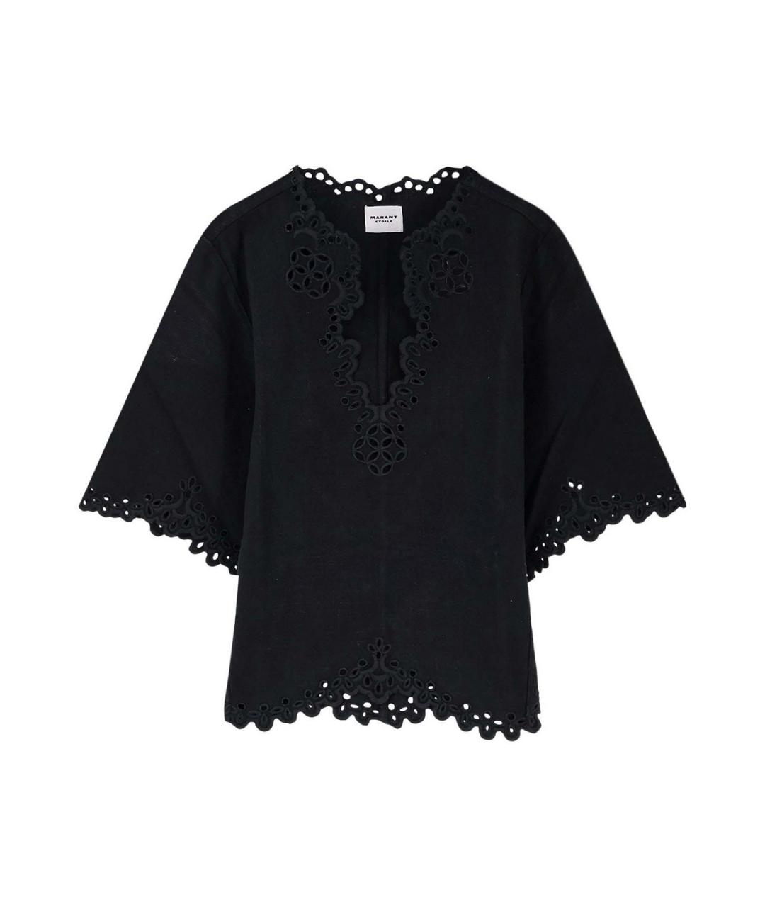 ISABEL MARANT Черная хлопковая футболка, фото 1