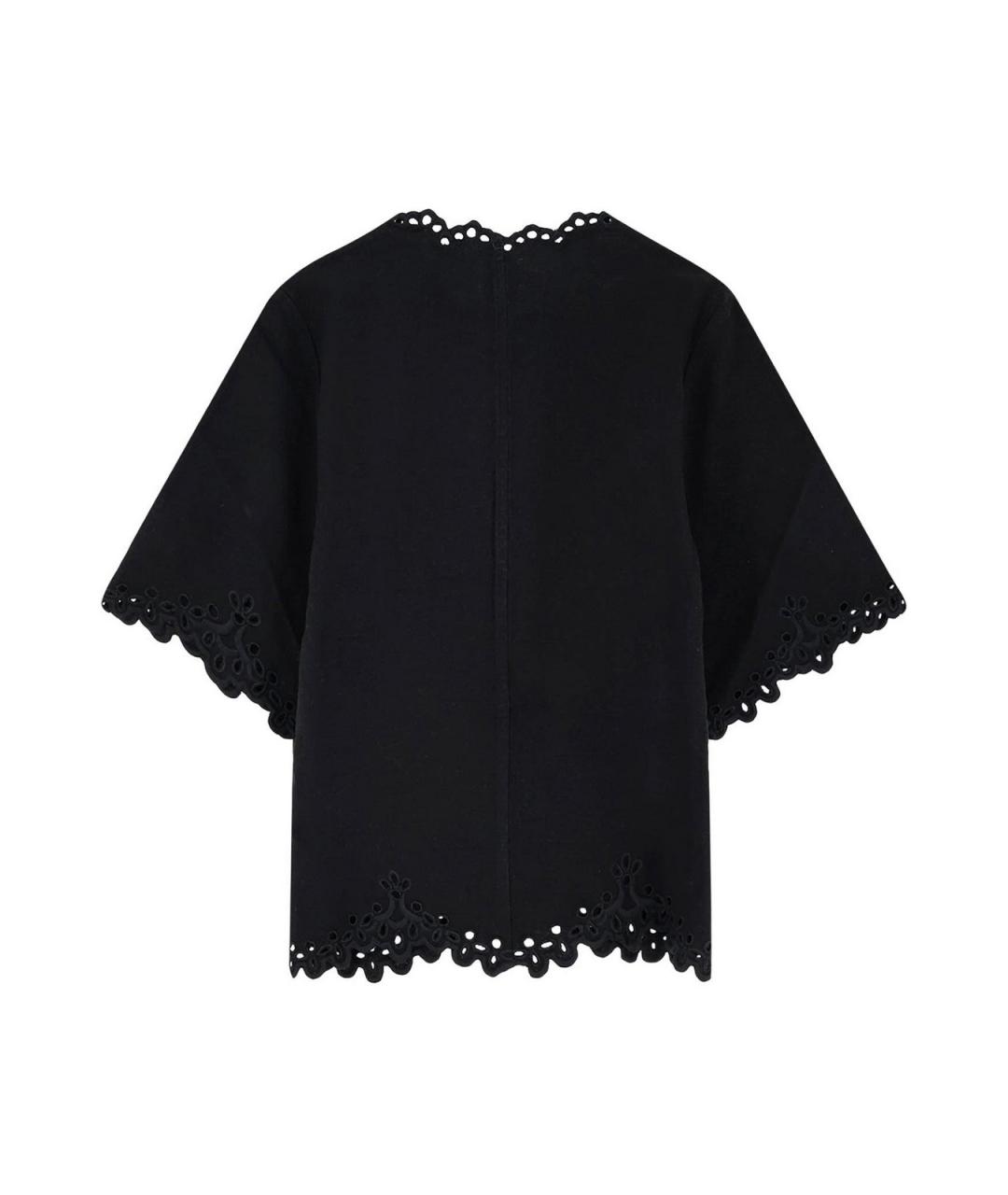 ISABEL MARANT Черная хлопковая футболка, фото 2