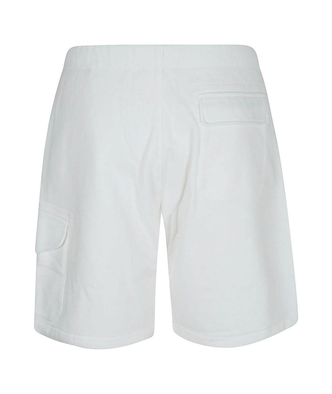 CP COMPANY Белые хлопковые шорты, фото 2