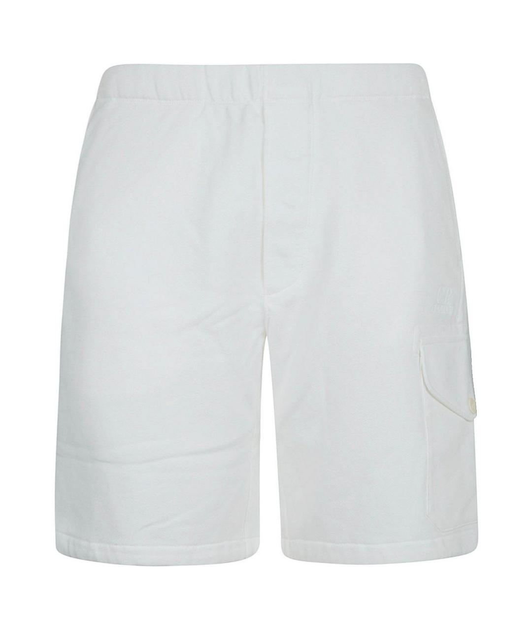 CP COMPANY Белые хлопковые шорты, фото 1