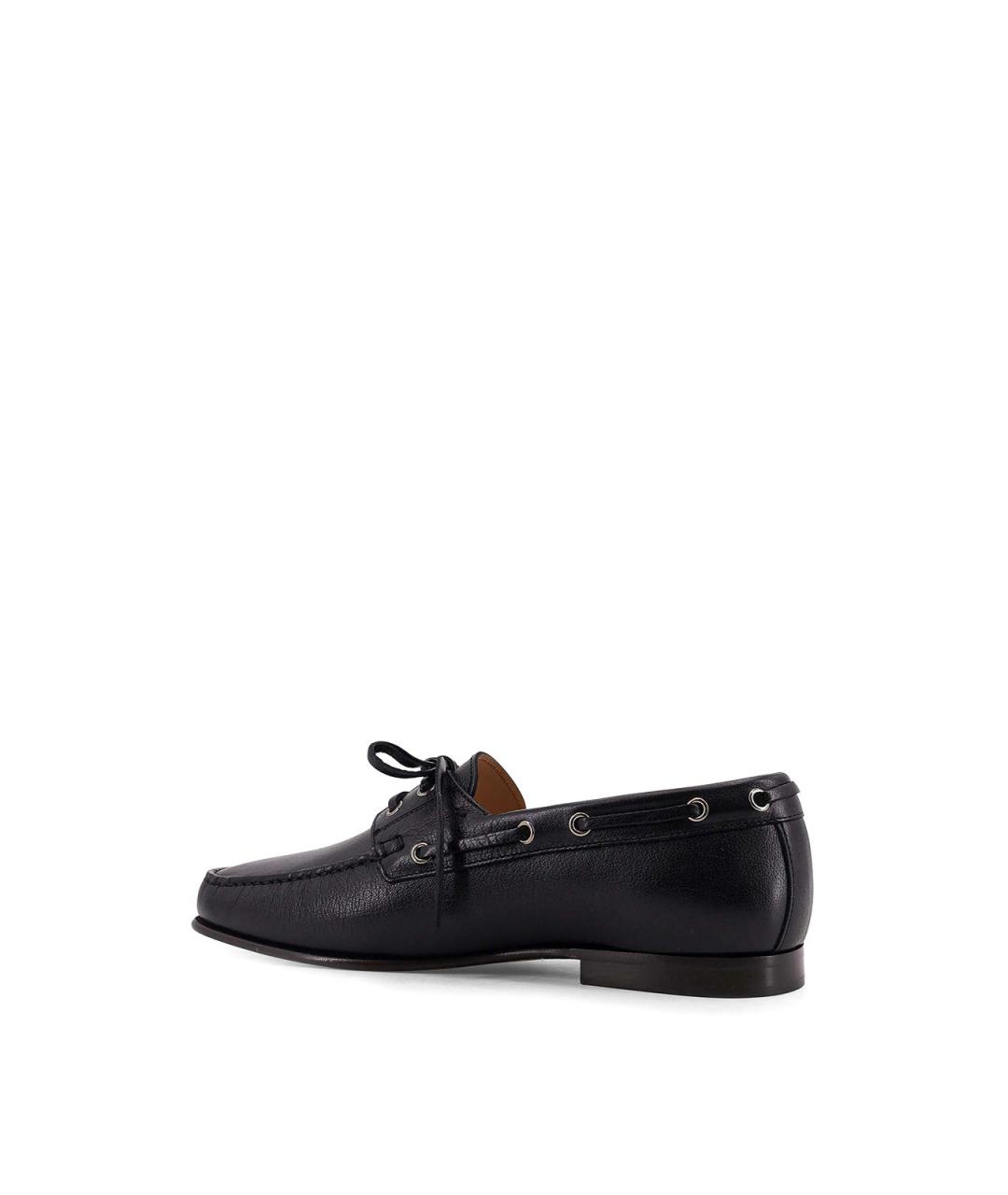 VALENTINO Черные кожаные лоферы, фото 3