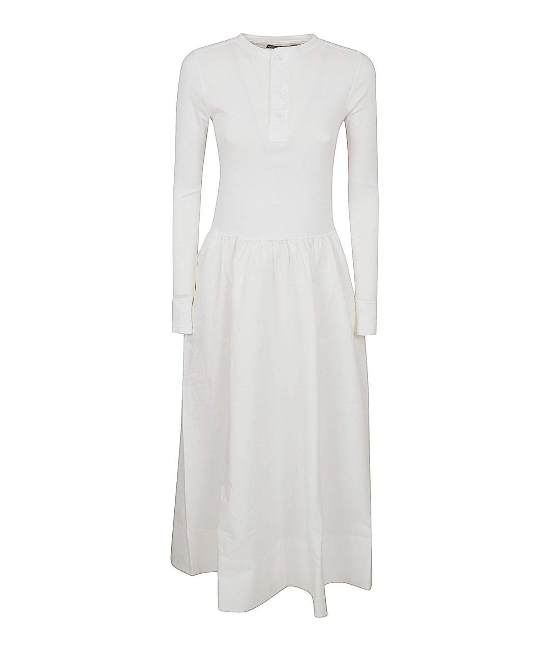 POLO RALPH LAUREN Белое хлопковое платье, фото 1