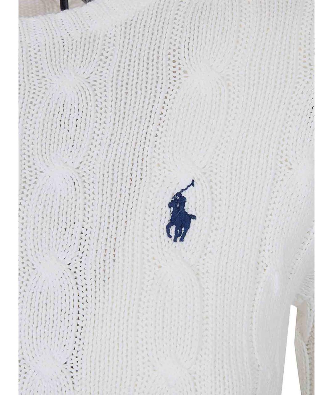 POLO RALPH LAUREN Белая хлопковая футболка, фото 3