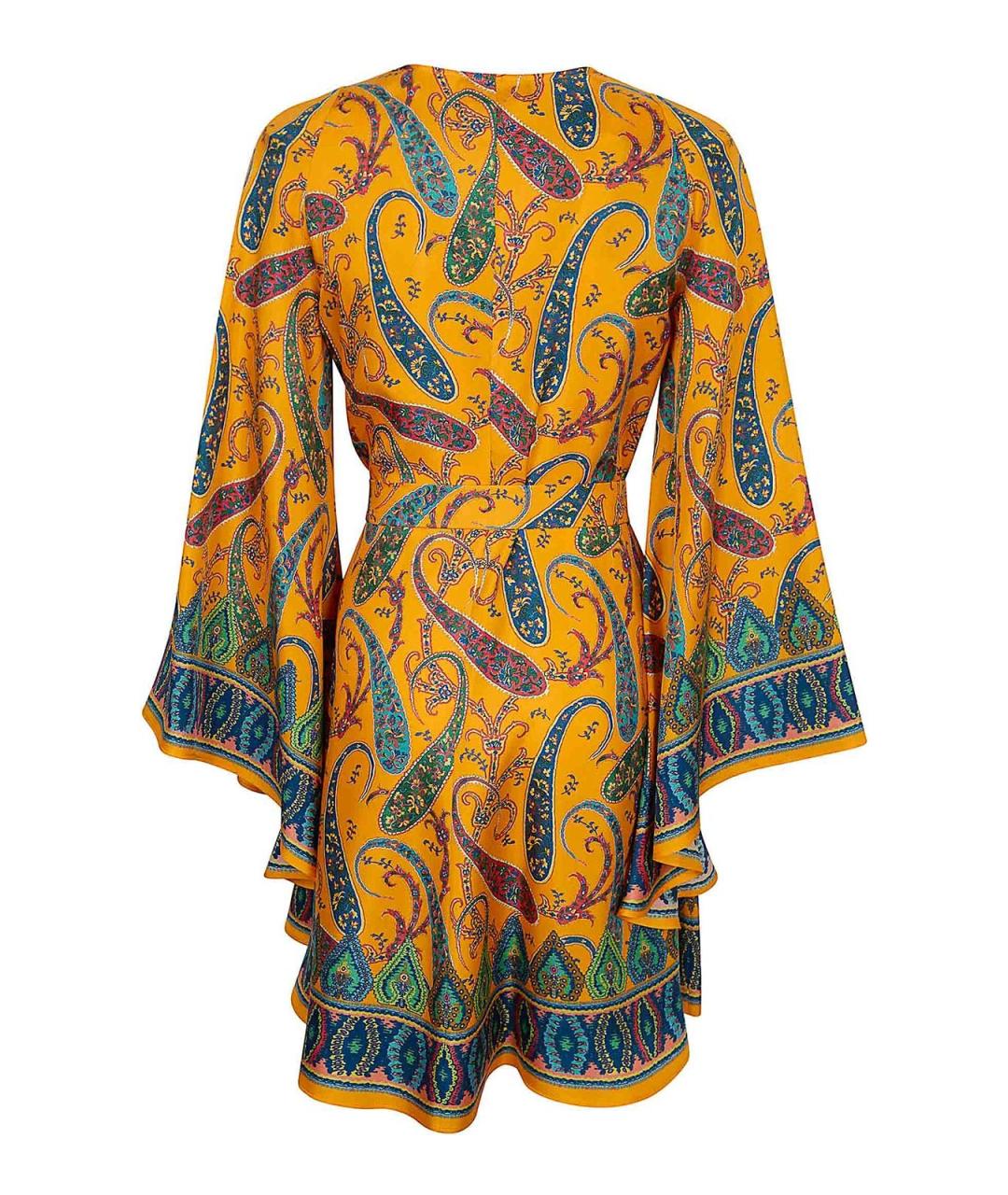 ETRO Мульти шелковое повседневное платье, фото 2