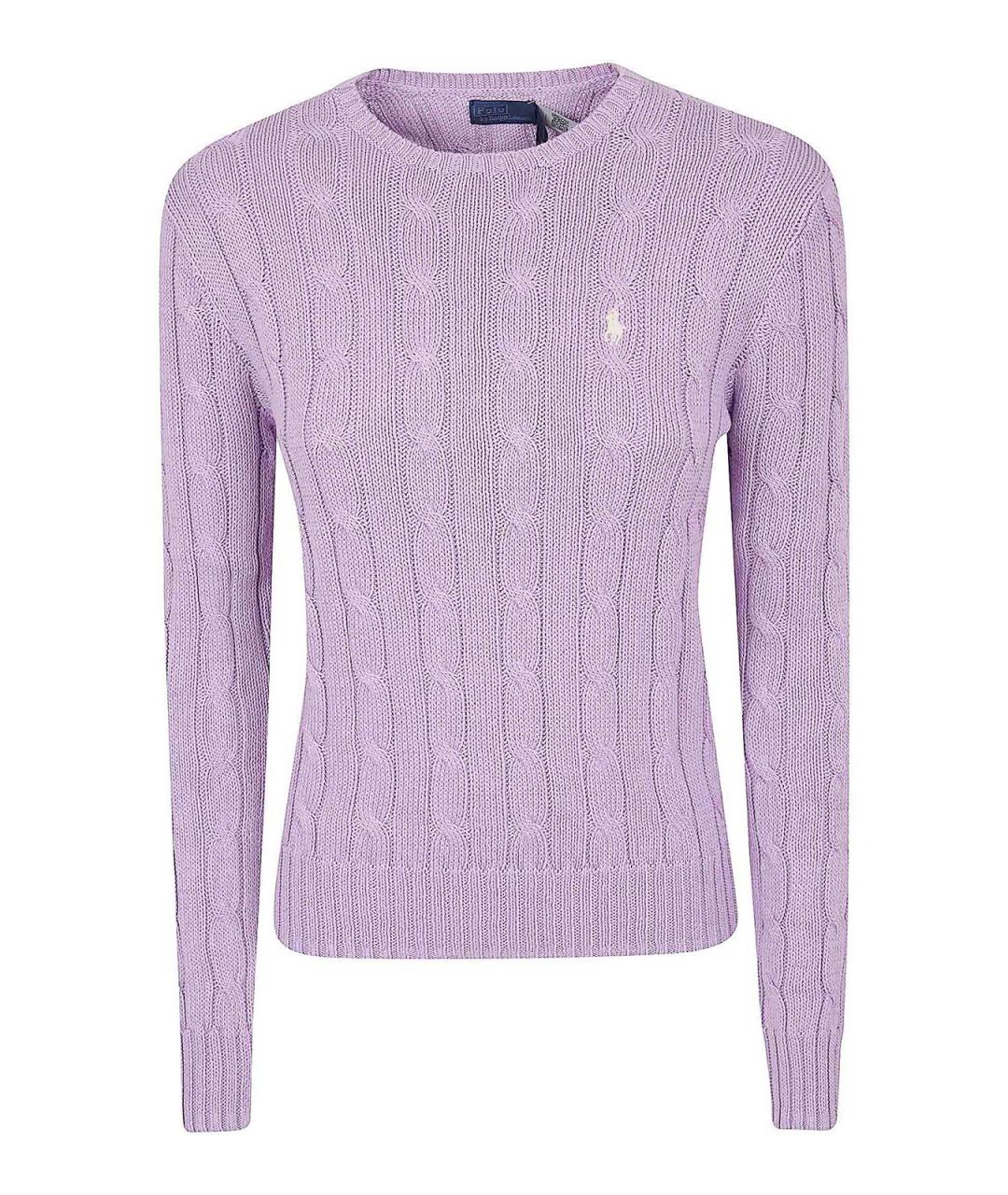 POLO RALPH LAUREN Фиолетовый хлопковый джемпер / свитер, фото 1