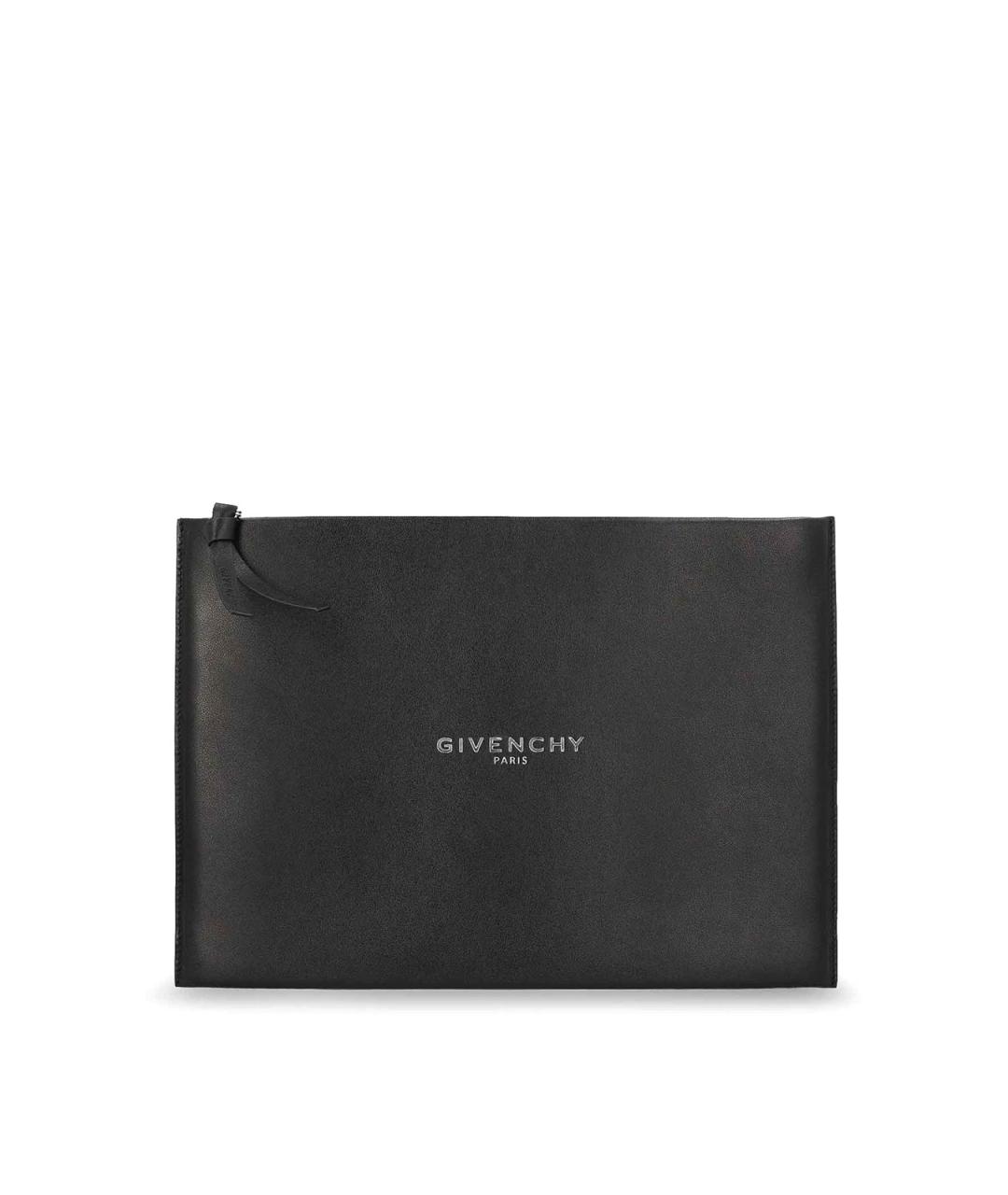 GIVENCHY Черная кожаная барсетка, фото 1