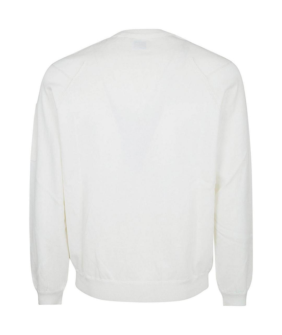CP COMPANY Белый хлопковый джемпер / свитер, фото 2
