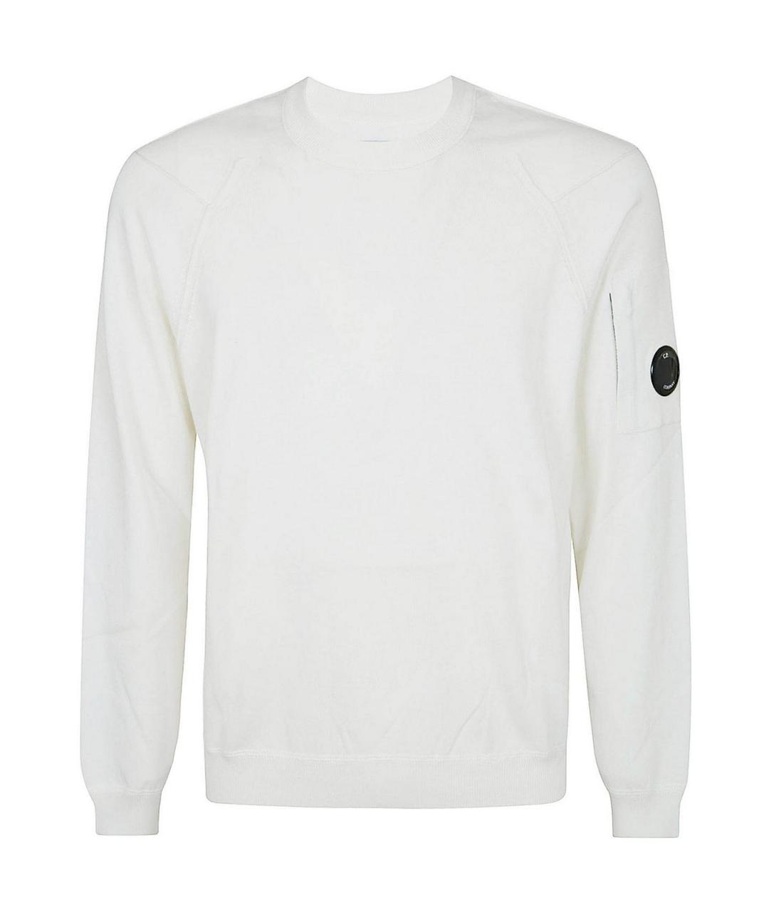 CP COMPANY Белый хлопковый джемпер / свитер, фото 1