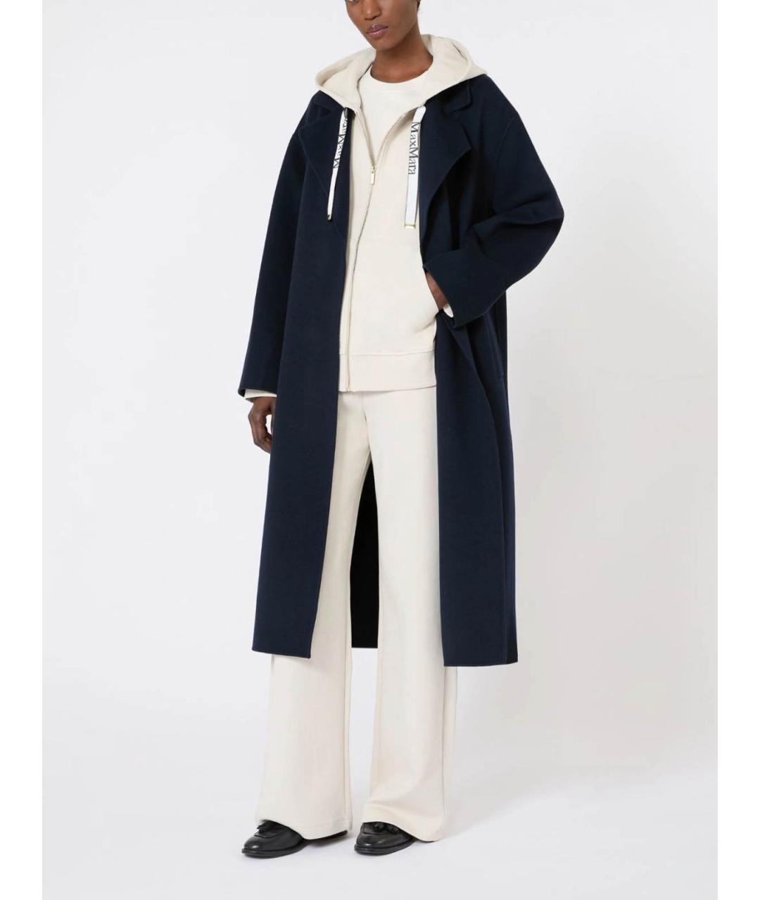 'S MAX MARA Белые хлопковые брюки широкие, фото 2